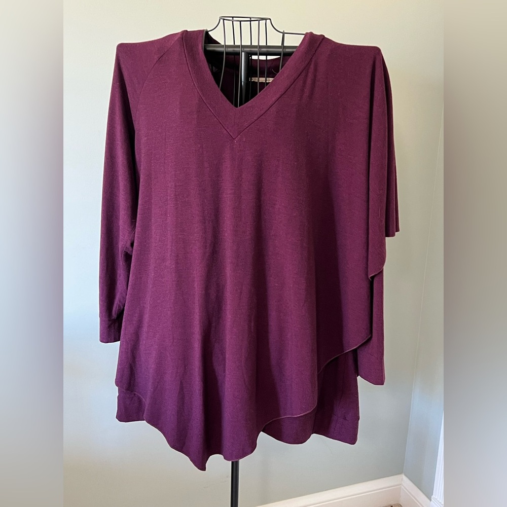 Soft Surroundings Madeline Tunic Windsor Wine